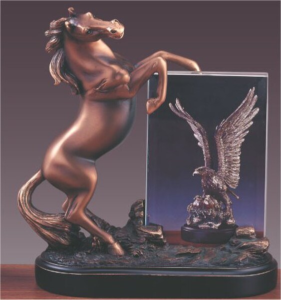 Stallion Horse Picture Frame for Photos Awards Equestrian Trophies
